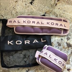 Koral Purple and Pink Wrist or Ankle Weights